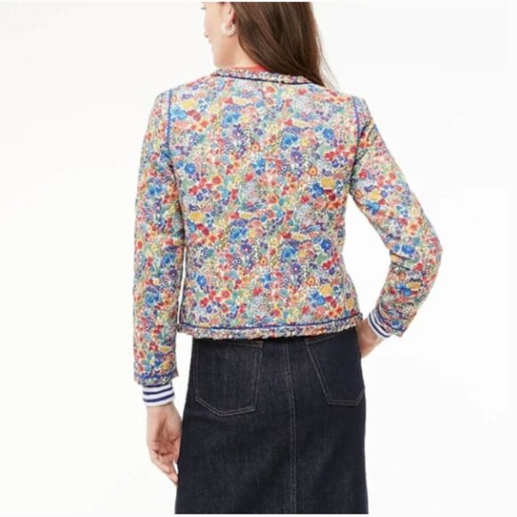 J Crew floral lady jacket in Liberty® Margaret Annie print Size 6 NWT - Picture 3 of 7